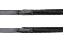 Load image into Gallery viewer, correct connect Sure Grip Rubber Reins with Rein Stops-Superb Slim Rubber Woven Grip
