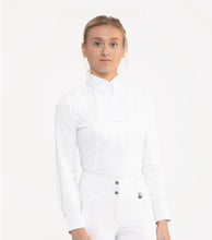 Load image into Gallery viewer, Tessa Ladies Long Sleeve Tie Shirt
