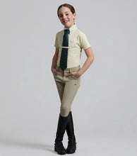 Load image into Gallery viewer, Brava Girls Full Seat Gel Competiton Riding Breeches Beige