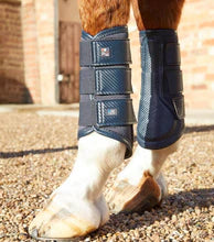 Load image into Gallery viewer, Premier Equine Carbon Air-Tech Single Locking Brushing Boots