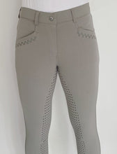 Load image into Gallery viewer, BTB 'MOLLY' COOLMAX BAMBOO BREECH IN NAVY, GREY & WHITE & GREEN