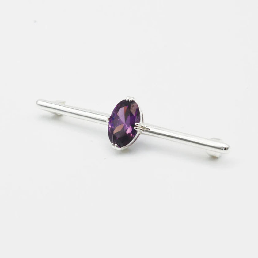 amethyst stock pin
