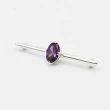 Load image into Gallery viewer, amethyst stock pin
