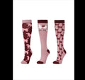Dublin Adult Socks 3 pack - Blue or Cabernet Nordic Ponies