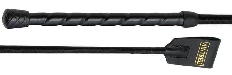 Leather Grip Riding Crop - Brown