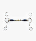Blue Sweet Iron Tom Thumb Bit with Brass Alloy Lozenge