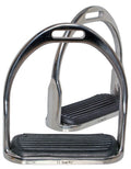 Flair SS Open Bottom Stirrup Irons with Rubber Treads