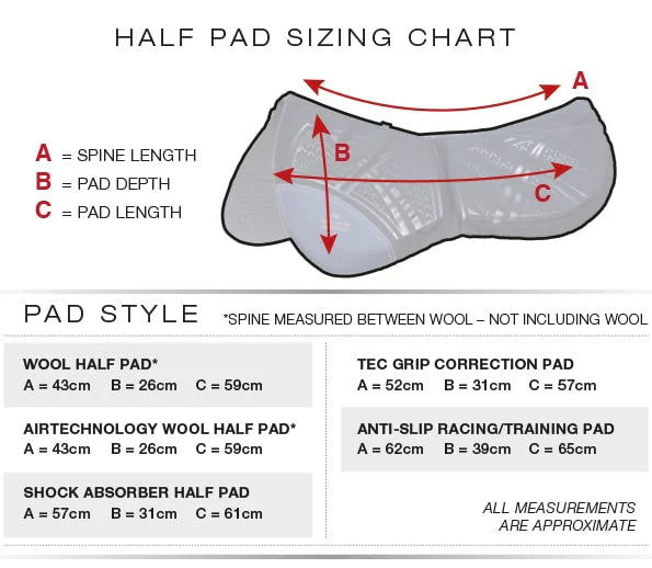 Tech Grip Pro Anti-Slip Correction Saddle Pad