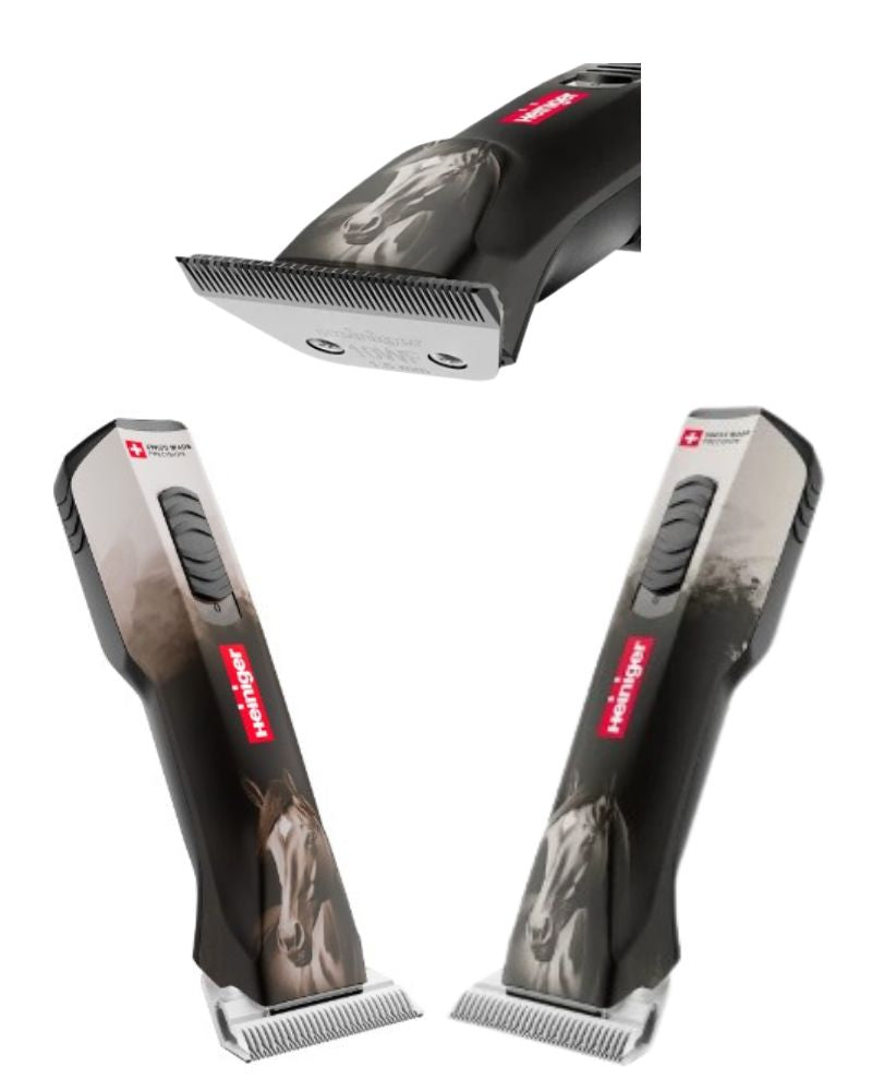 HEINIGER CORDLESS EQUINE OPAL 2 SPEED DELUXE CLIPPER WITH #10 WIDE BLADE