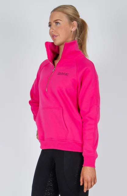 BARE Quarter Zip Teddy Pullover Sweater