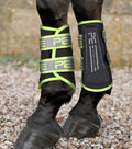 Reflective Brushing Boots Yellow/Silver