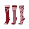Dublin Adults 3 pack Socks - Cabernet Nineties Horse 29.99
