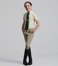 Brava Girls Full Seat Gel Competiton Riding Breeches Beige