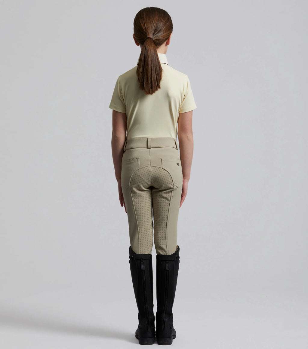 Brava Girls Full Seat Gel Competiton Riding Breeches Beige