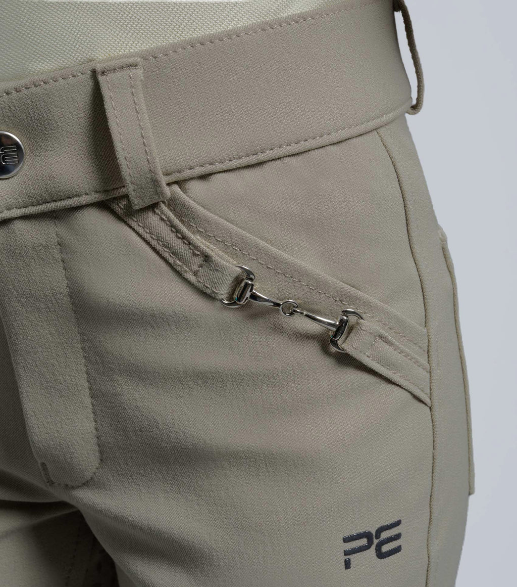 Brava Girls Full Seat Gel Competiton Riding Breeches Beige