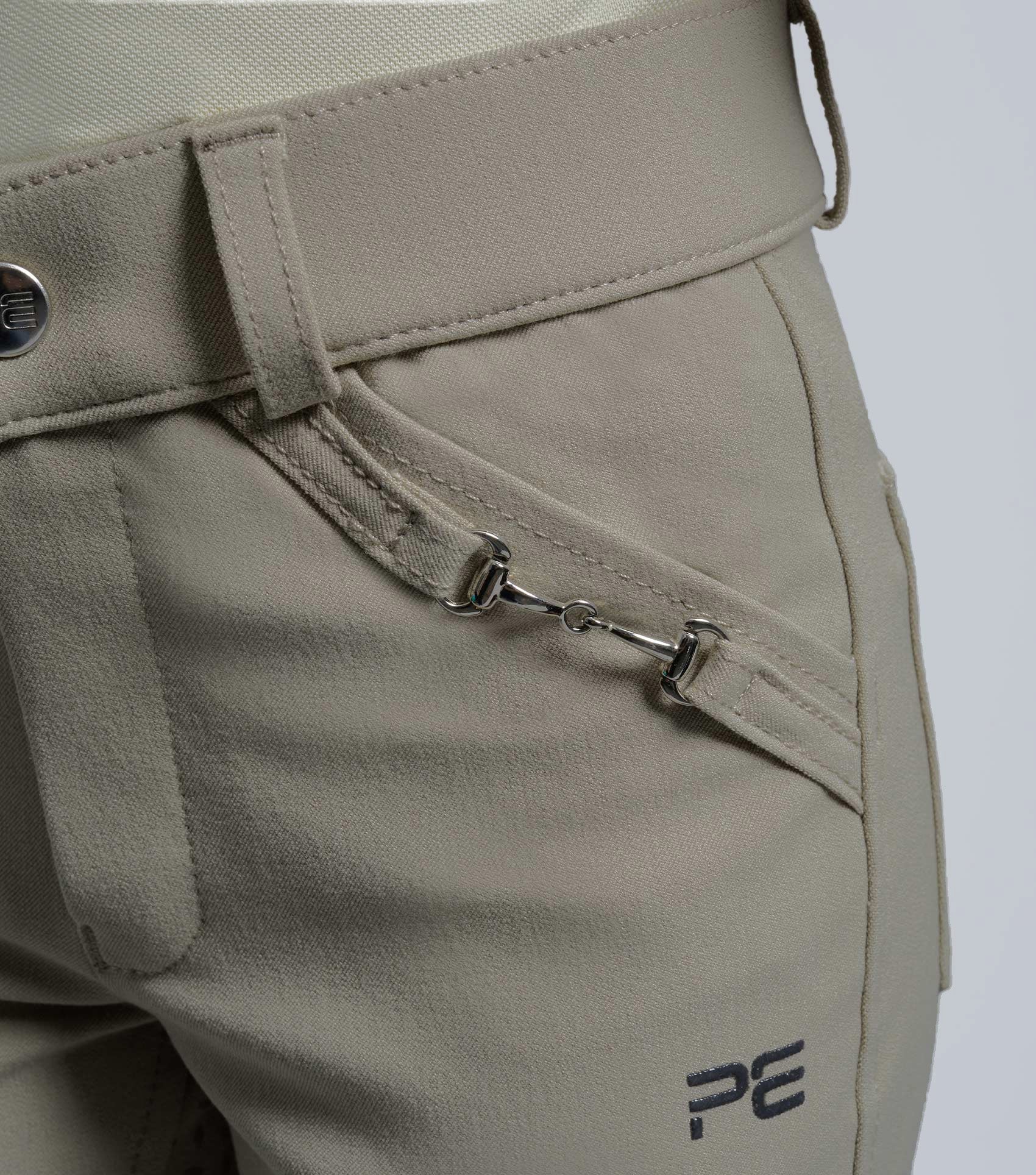 Brava Girls Full Seat Gel Competiton Riding Breeches Beige