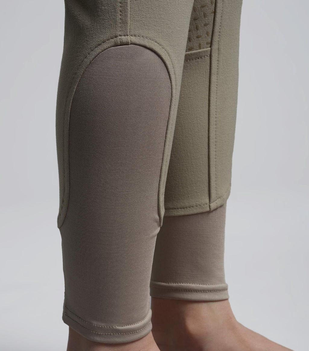 Brava Girls Full Seat Gel Competiton Riding Breeches Beige
