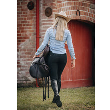 Load image into Gallery viewer, Jordan Elli®  'Chanel' Black High Waisted Full Seat Breeches
