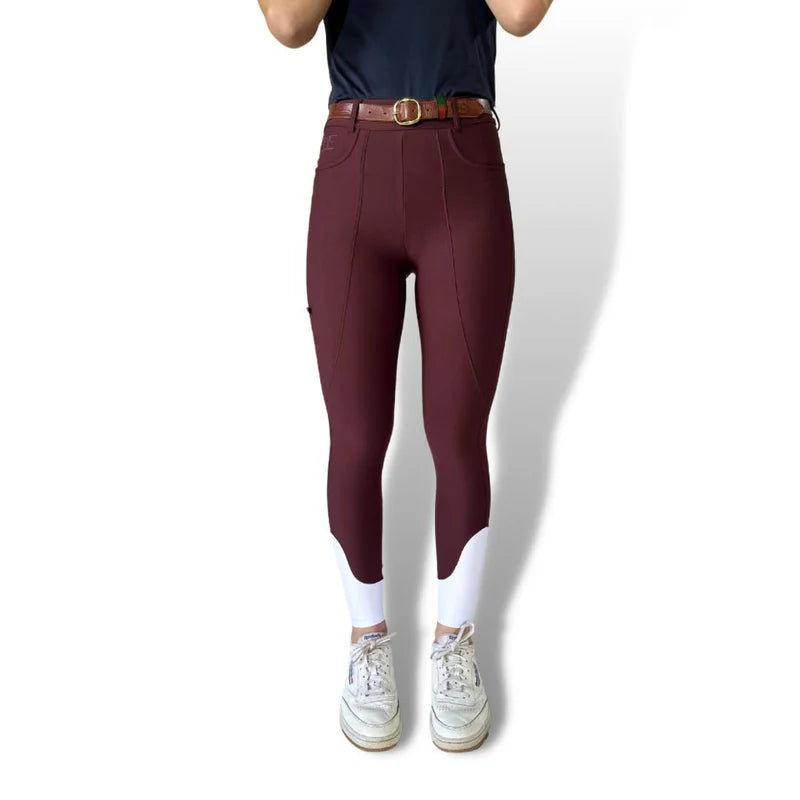 Equus Elite tights burgundy