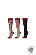 Dublin 3 Pack Socks CABERNET - Adult