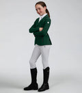 Premier Equine Evinco Girls Competition Jacket - Alpine Green
