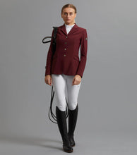 Load image into Gallery viewer, Premier Equine Hagen Ladies Competition Jacket - Green - wine- black
