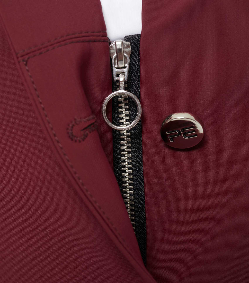 Premier Equine Hagen Ladies Competition Jacket - Green - wine- black