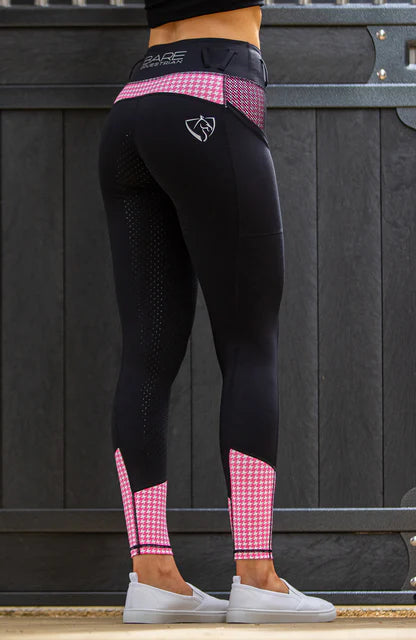 BARE Performance Riding Tights - houndstooth