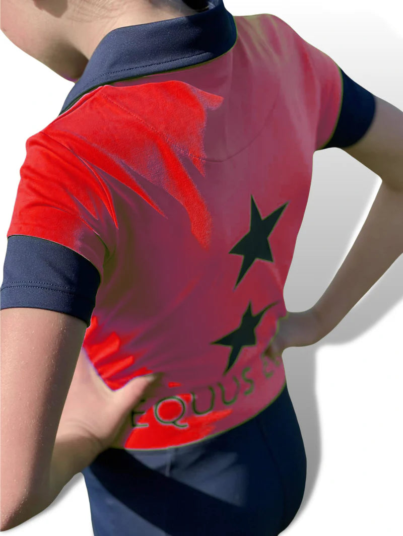 Equus Elite Kids Matching Polo (Red)