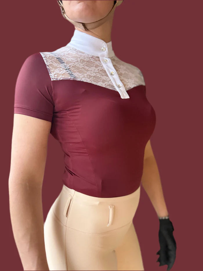 Equus Elite White Lace Competition Shirt
