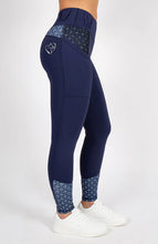 Load image into Gallery viewer, BARE Performance Riding Tights - Navy Nomad
