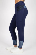 Load image into Gallery viewer, BARE Performance Riding Tights - Navy Nomad
