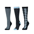 Dublin Adult 3 pack Socks - Sky Blue Trio Regular Price $29.99