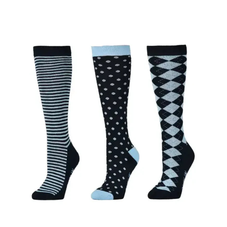 Dublin Adult 3 pack Socks - Sky Blue Trio Regular Price $29.99