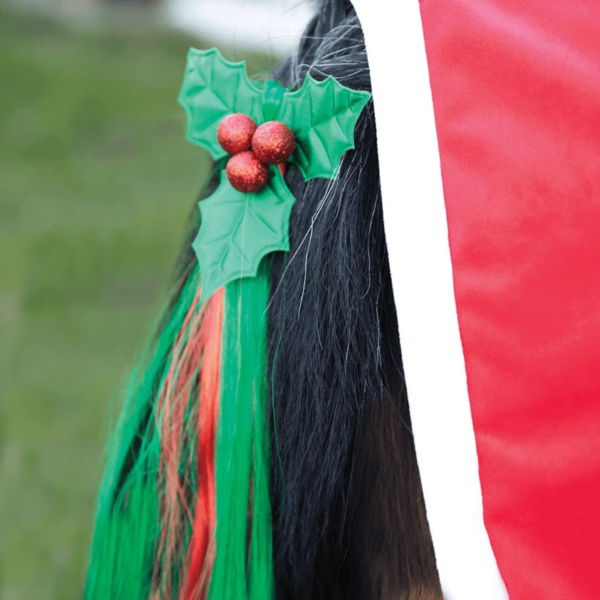 christmas holly festive christmas tail tassel
