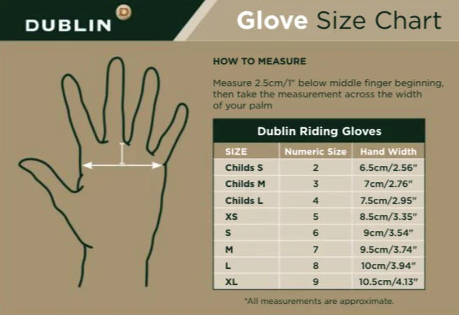 Dublin Track Riding Gloves - Black
