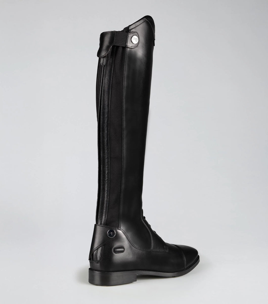 Vedetta Womens Tall Leather Riding Boots Black