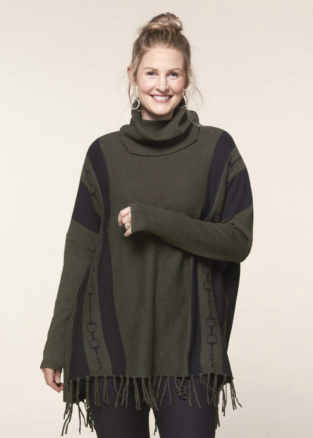 Turtleneck Poncho Sweater Kerrits EQL