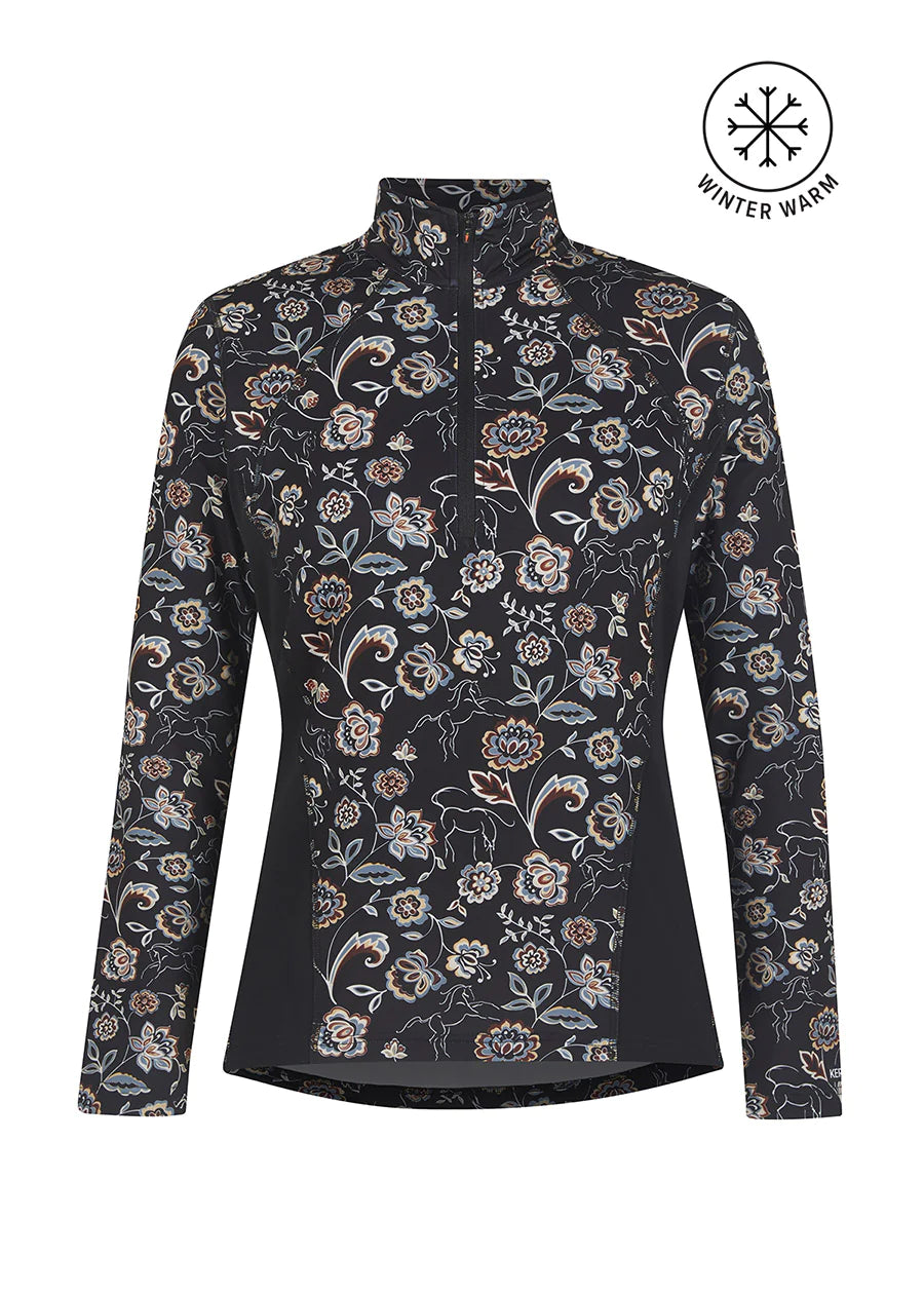 Up Tempo Fleece Tech Top - Print Kerrits