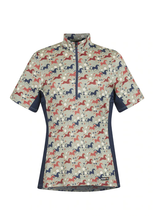 Aire Ice Fil® Oyster Short Sleeve Shirt -  Print