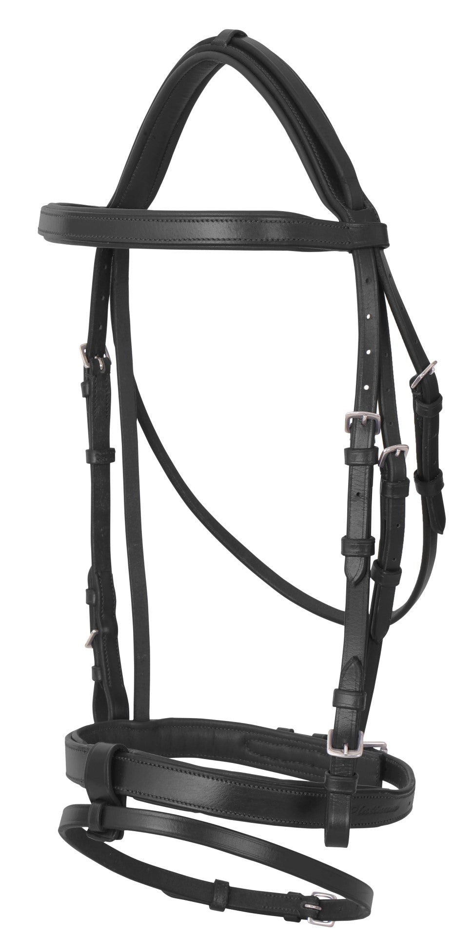 Platinium  Flat Padded Hanoverian Bridle