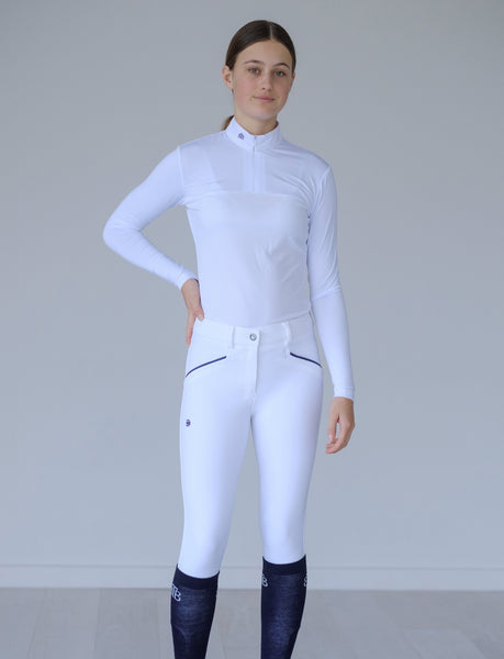 BTB 'ALYSSA' WHITE COMPETITION BREECHES