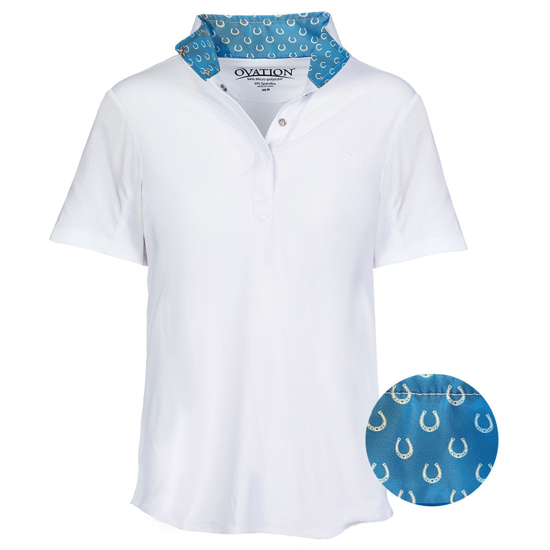 Chemise Enfant Ovation Ellie Child's Tech Show – Motif Tropical Palms (Neuve)